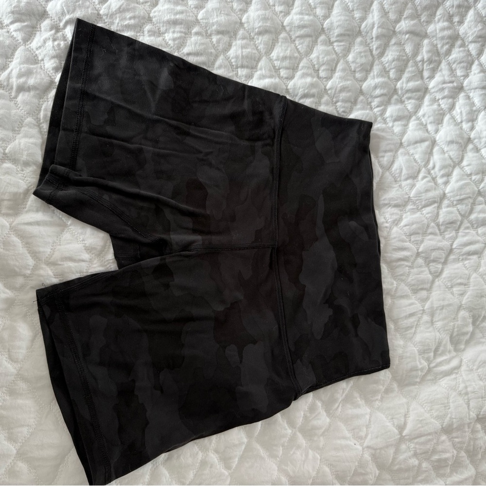 Black Camo Athletic Shorts